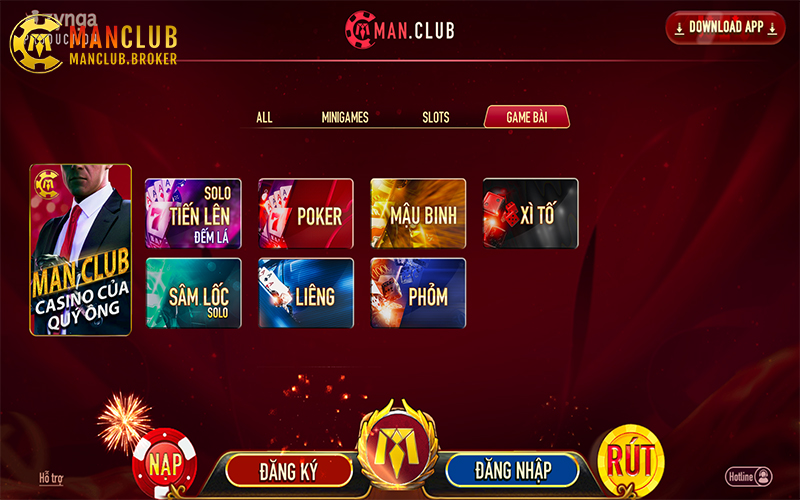 Giao diện ManClub thiết kế tối giản, tập trung trải nghiệm thực tế