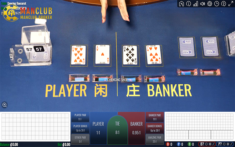 Tiền thắng Baccarat Manclub được trả tự động, không cần xác nhận